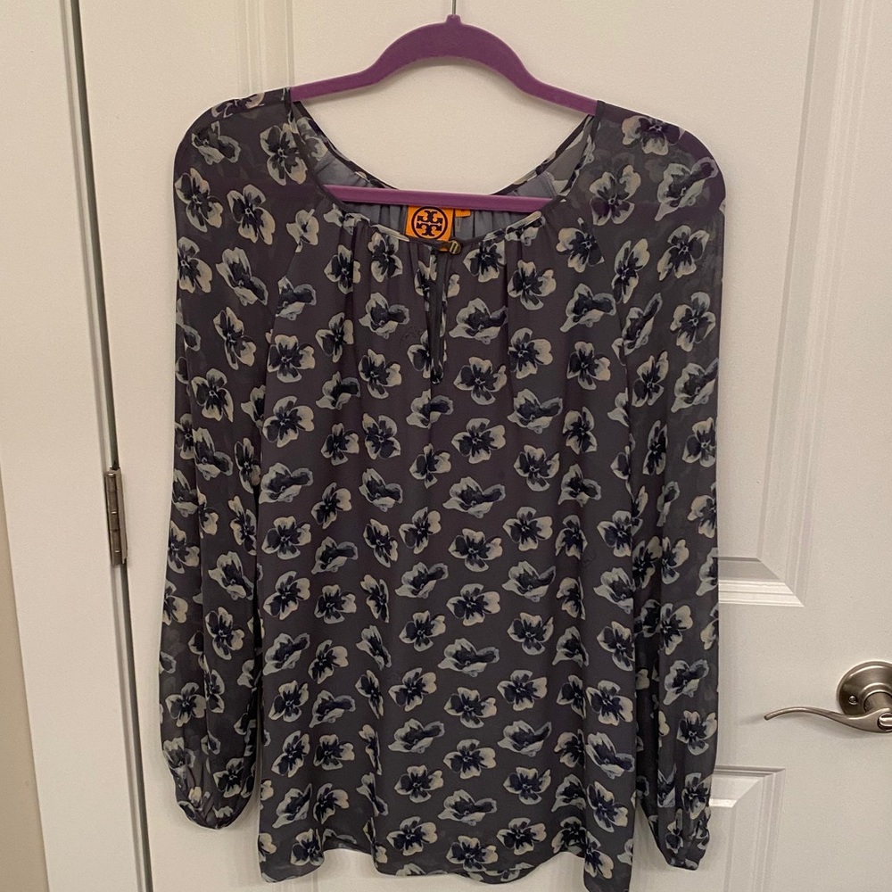 Tory Burch Poppy Grey blouse